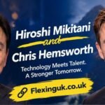 Hiroshi Mikitani and Chris Hemsworth