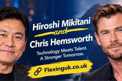Hiroshi Mikitani and Chris Hemsworth