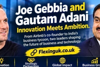 Joe Gebbia and Gautam Adani